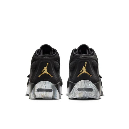 Men's Air Jordan Zion 2 Black Metallic Gold Shoes