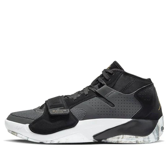 Men's Air Jordan Zion 2 Black Metallic Gold Shoes