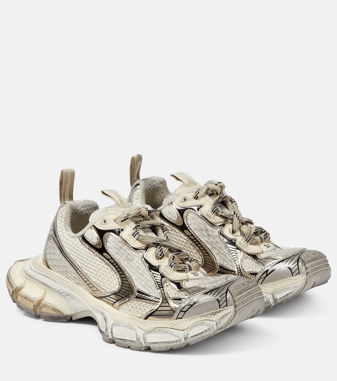 Men's Balenciaga 3XL Sneaker In Eggshell Gold