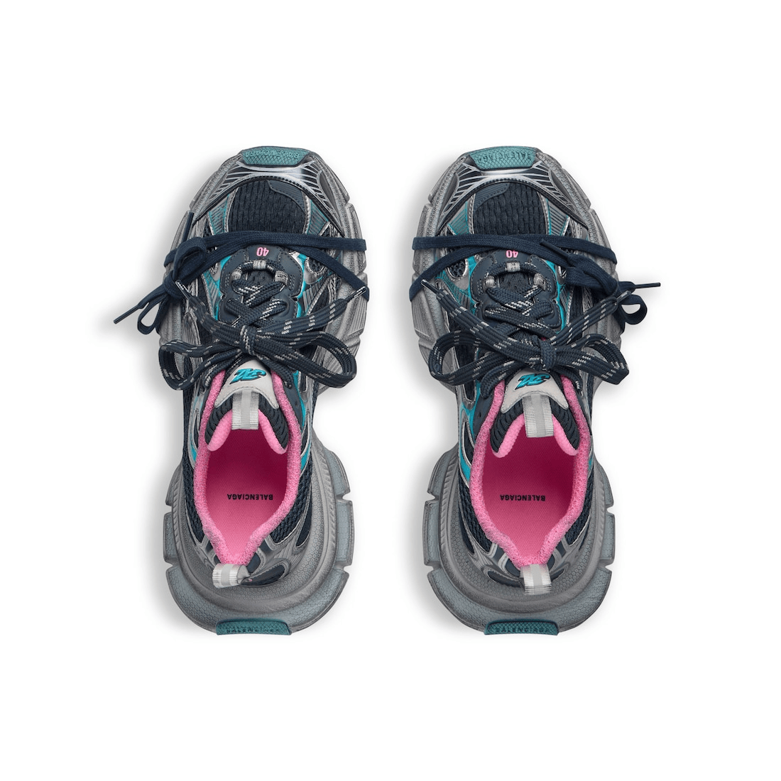Men's Balenciaga 3XL Sneaker In Grey Blue Pink