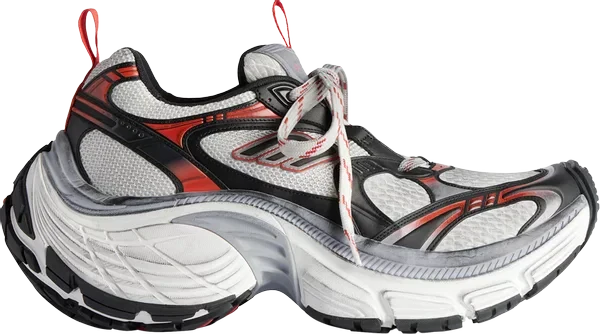 Men's Balenciaga shoes 10XL Sneakers Worn-Out - Grey White Red