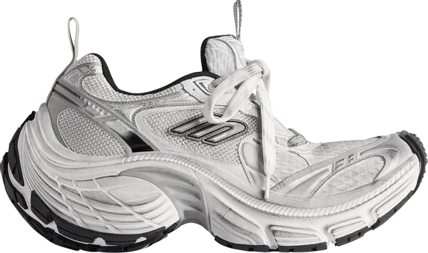 Men's Balenciaga shoes 10XL Sneakers Worn-Out - White Black