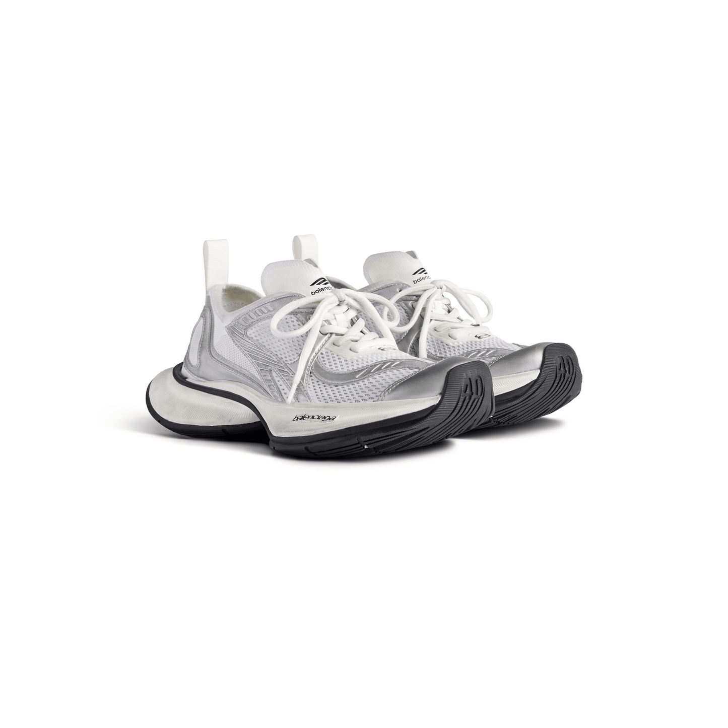 Men's Circuit Sneaker White Silver Shoes