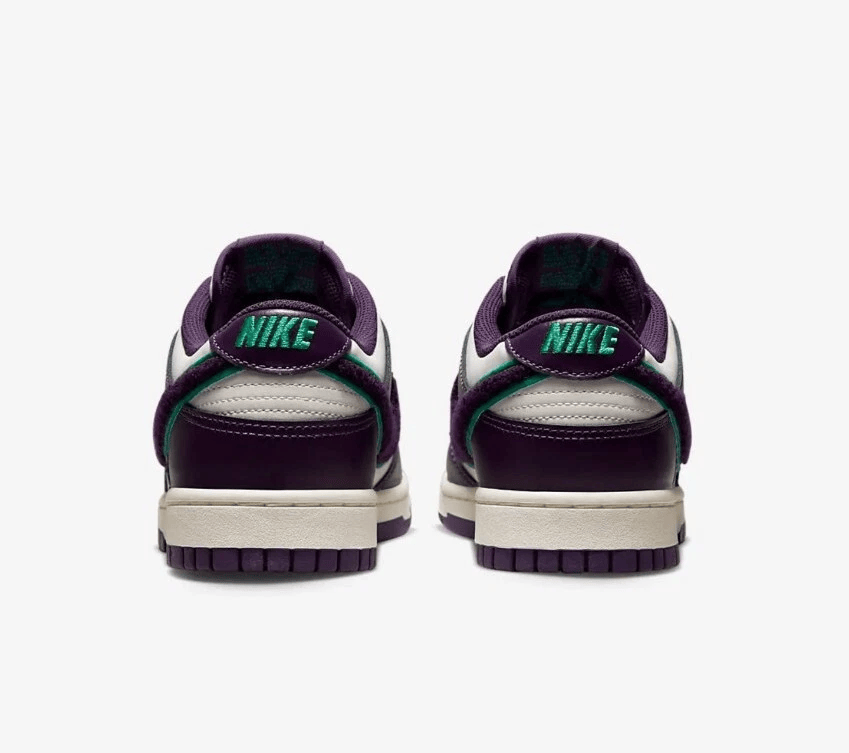 Men's Nike SB Dunk Low Swooshes Black Purple Shoes