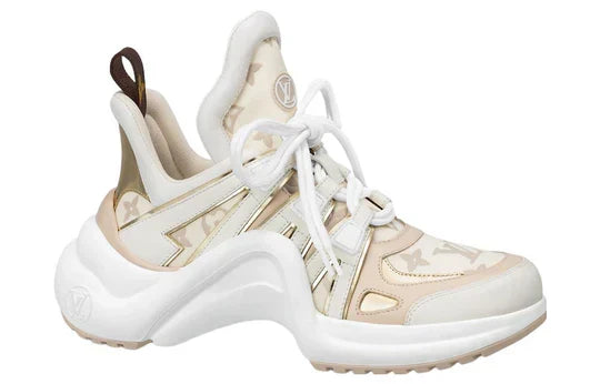 Men's LOUIS VUITTON Archlight 2.0 Platform Beige Monogram Gold Sneakers
