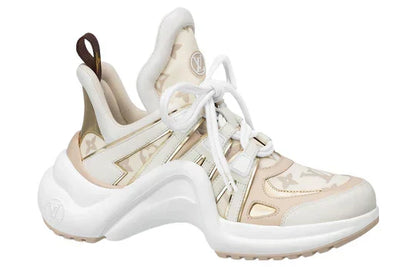 Men's LOUIS VUITTON Archlight 2.0 Platform Beige Monogram Gold Sneakers