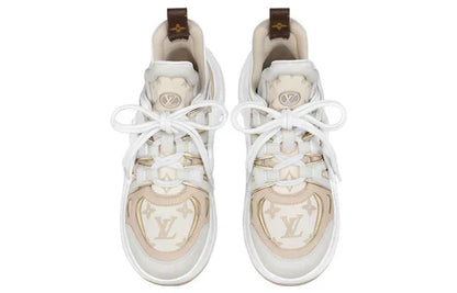 Men's LOUIS VUITTON Archlight 2.0 Platform Beige Monogram Gold Sneakers