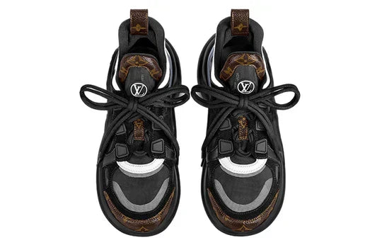 Men's LOUIS VUITTON Archlight 2.0 Platform Black with Brown Monogram Sneakers