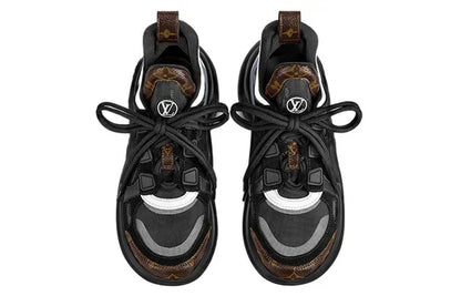 Men's LOUIS VUITTON Archlight 2.0 Platform Black with Brown Monogram Sneakers
