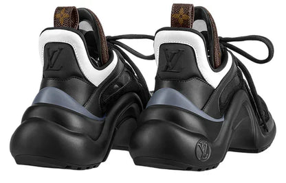 Men's LOUIS VUITTON Archlight 2.0 Platform Black with Brown Monogram Sneakers