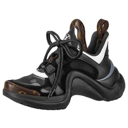 Men's LOUIS VUITTON Archlight 2.0 Platform Black with Brown Monogram Sneakers