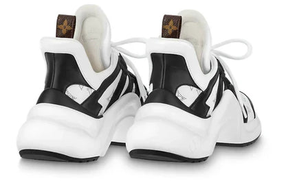 Men's LOUIS VUITTON Archlight 2.0 Platform White Black with Hollow Monogram Sneakers