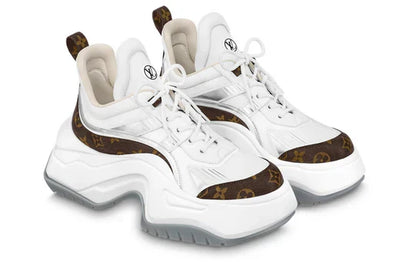 Men's LOUIS VUITTON Archlight 2.0 Platform White Brown Monogram Sneakers