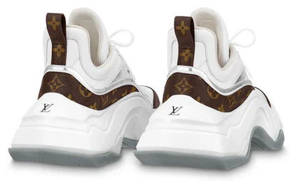 Men's LOUIS VUITTON Archlight 2.0 Platform White Brown Monogram Sneakers