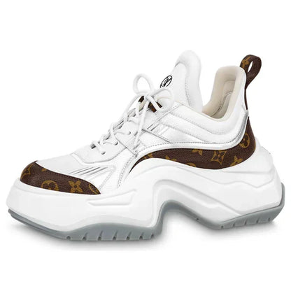 Men's LOUIS VUITTON Archlight 2.0 Platform White Brown Monogram Sneakers