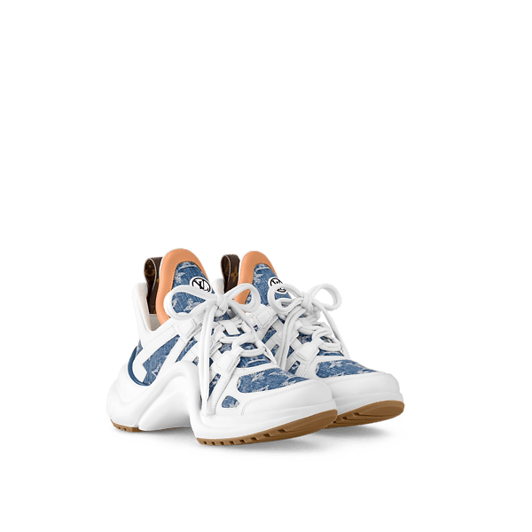Men's LOUIS VUITTON Archlight 1.0 Platform White Brown Monogram Sneakers