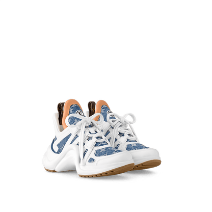 Men's LOUIS VUITTON Archlight 1.0 Platform White Brown Monogram Sneakers