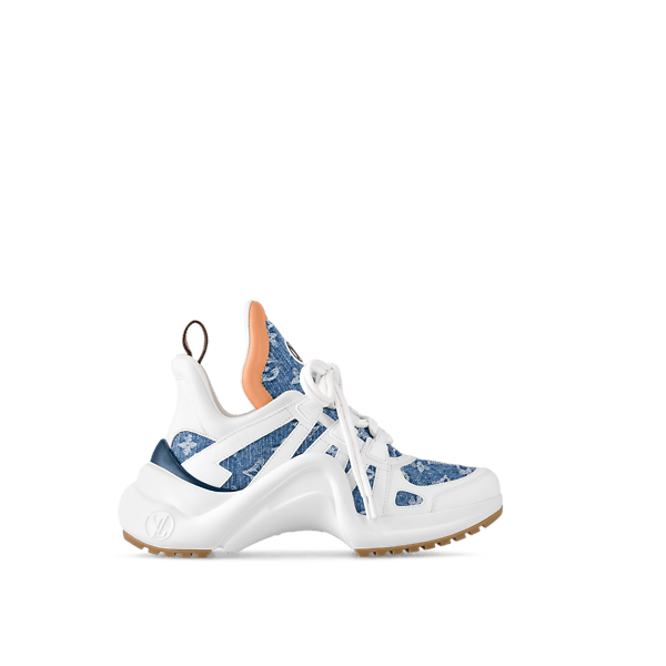 Men's LOUIS VUITTON Archlight 1.0 Platform White Brown Monogram Sneakers