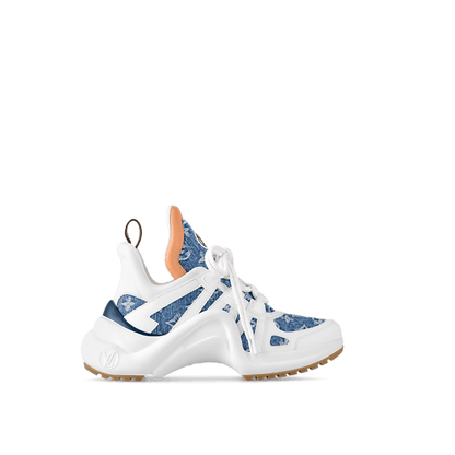 Men's LOUIS VUITTON Archlight 1.0 Platform White Brown Monogram Sneakers