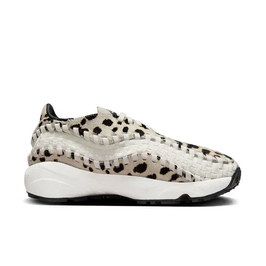 Men's Nike Air Footscape Woven White Cow Print Shoes