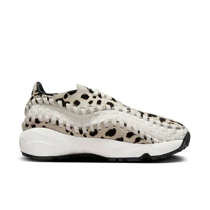 Men's Nike Air Footscape Woven White Cow Print Shoes