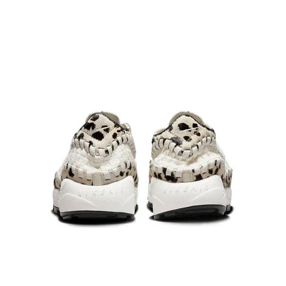 Men's Nike Air Footscape Woven White Cow Print Shoes