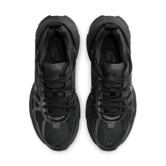 Men's Nike V2K Metallic Silver Black Shoes