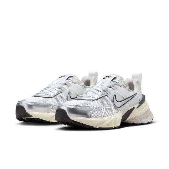 Men's Nike V2K 'Summit White Metallic Silver' Shoes