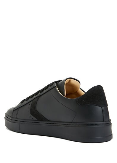 Philipp Plein Lo-Top Arrow Force Men's Leather Sneaker In Black