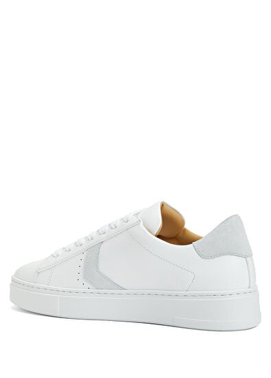 Philipp Plein Lo-Top Arrow Force Men's Leather Sneaker In White
