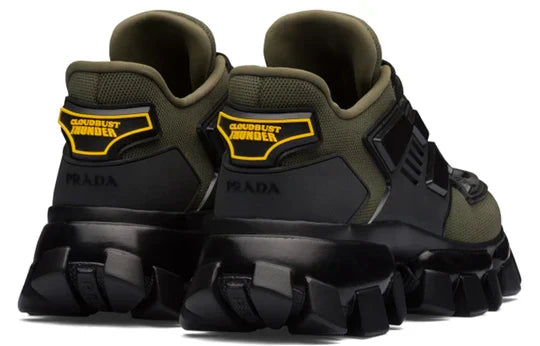 Men's PRADA Cloudbust Thunder Sneakers In Olive Green