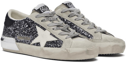 Men's SSENSE Exclusive White Super-Star Sneakers In Anthracite Black