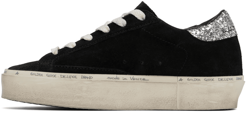 Men's SSENSE Exclusive White Super-Star Sneakers In Black Silver