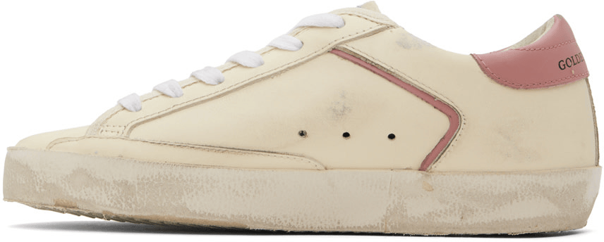 Men's SSENSE Exclusive White Super-Star Sneakers In Cream Rose