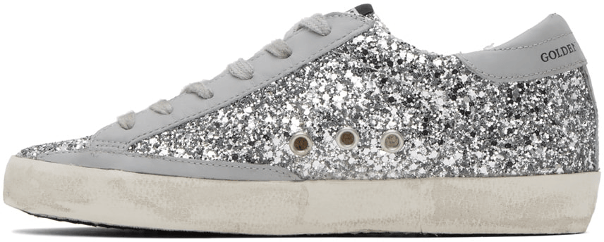 Men's SSENSE Exclusive White Super-Star Sneakers In Grey