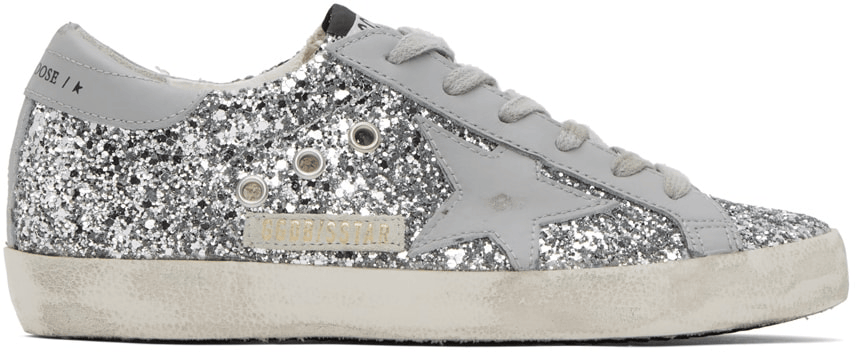 Men's SSENSE Exclusive White Super-Star Sneakers In Grey