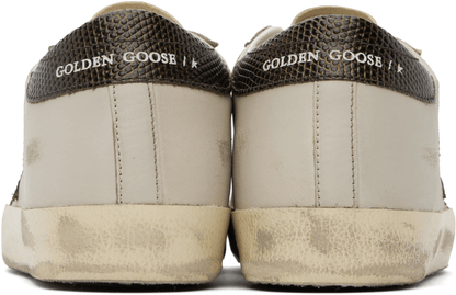 Men's SSENSE Exclusive White Super-Star Sneakers In Grey Black Plum