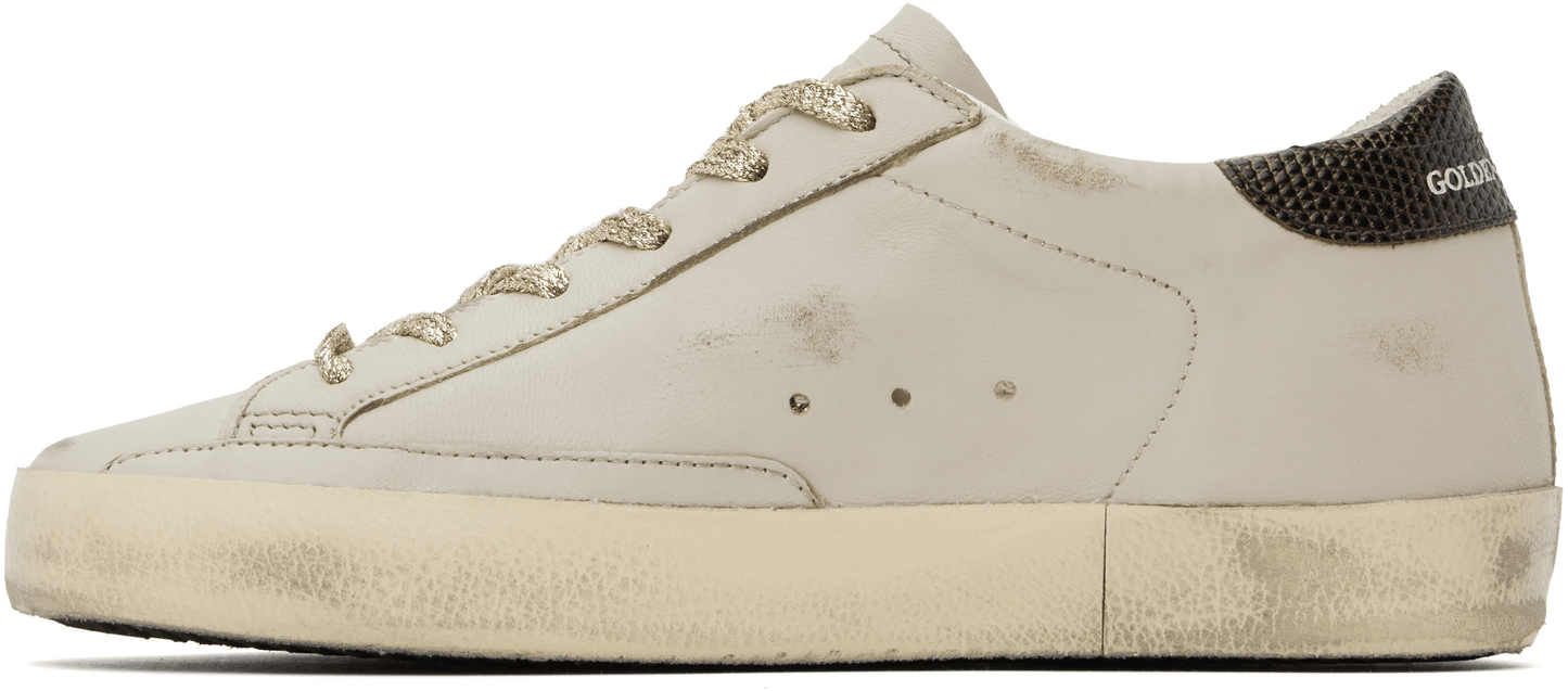 Men's SSENSE Exclusive White Super-Star Sneakers In Grey Black Plum