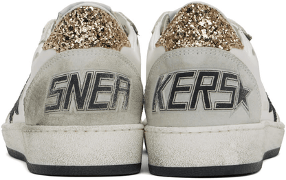 Men's SSENSE Exclusive White Super-Star Sneakers In WhiteBlackGoldIce
