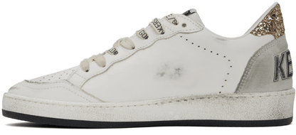 Men's SSENSE Exclusive White Super-Star Sneakers In WhiteBlackGoldIce