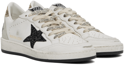 Men's SSENSE Exclusive White Super-Star Sneakers In WhiteBlackGoldIce