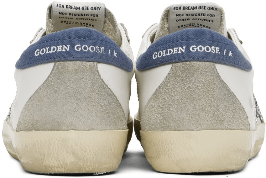 Men's SSENSE Exclusive White Super-Star Sneakers In White Blue