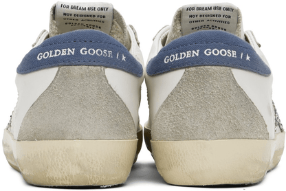 Men's SSENSE Exclusive White Super-Star Sneakers In White Blue