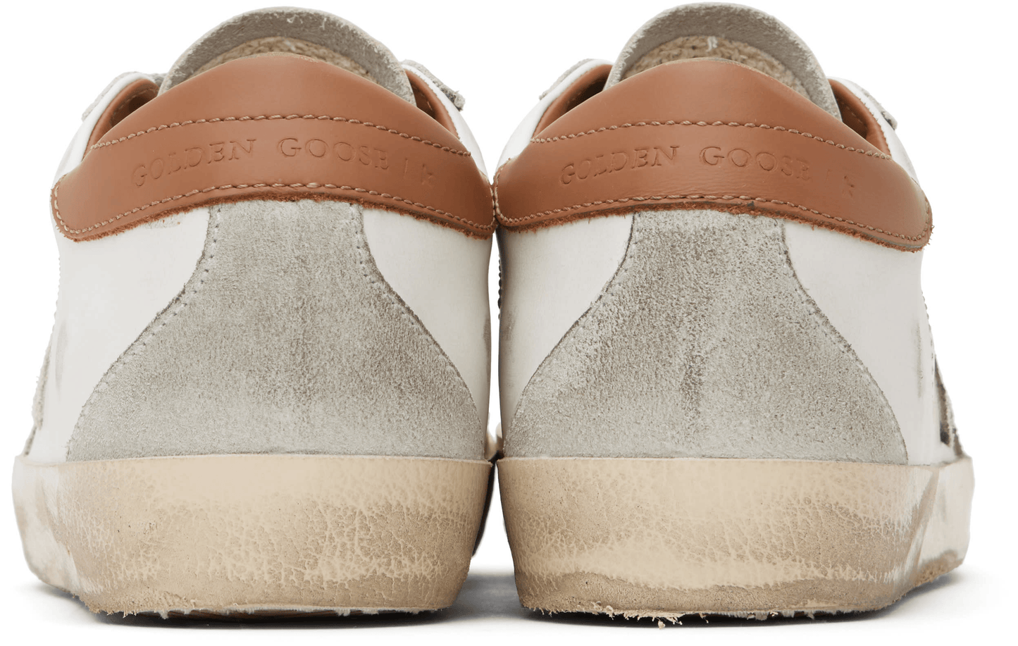 Men's SSENSE Exclusive White Super-Star Sneakers In White Brown
