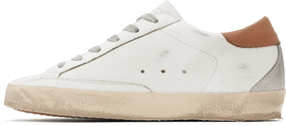 Men's SSENSE Exclusive White Super-Star Sneakers In White Brown