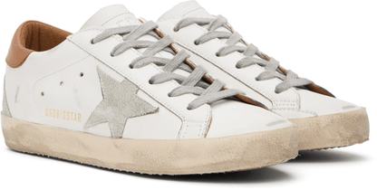 Men's SSENSE Exclusive White Super-Star Sneakers In White Brown
