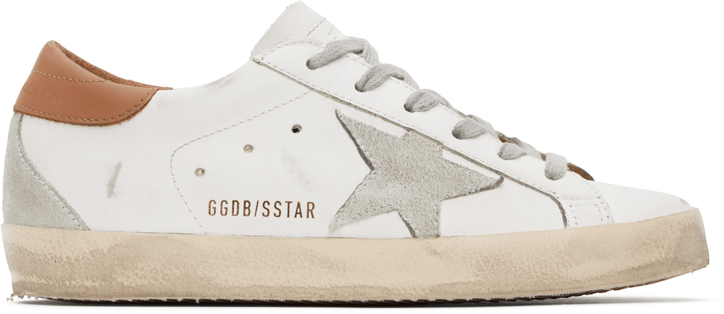 Men's SSENSE Exclusive White Super-Star Sneakers In White Brown
