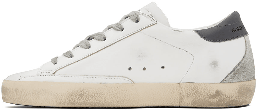 Men's SSENSE Exclusive White Super-Star Sneakers In White Dark Gray