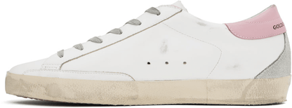 Men's SSENSE Exclusive White Super-Star Sneakers In White Ice Light Pink