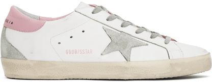 Men's SSENSE Exclusive White Super-Star Sneakers In White Ice Light Pink